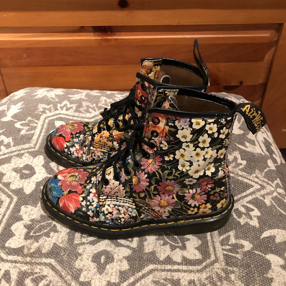 Rare Vintage 1990s Floral Doc Martens